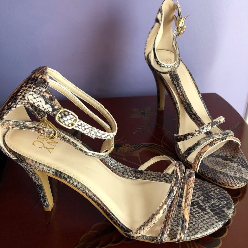 NY & Co Faux Snake Skin Strappy